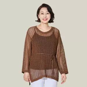 [마담엘레강스] 아일릿 크로쉐 니트 풀오버 K252BL11