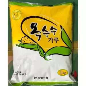 옥수수전분(대일 1K)/분말/옥수수/전분/가루/빵가루/파우더/가정용/고급/옥수수맛/고소한/식당용/업소용