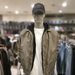 [버커루]남성 피그먼트 카라 항공 패딩점퍼-DG