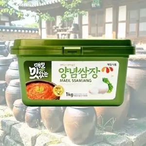 [셀러허브 식품]대용량 맛있는 양념쌈장 1kg x 12개 (43879415)
