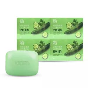 무궁화 자연미인 오이비누 세수 세안 비누 90g 4입/세면/알비누/세트/고급/가정/용/업소/학교/사무실/모텔