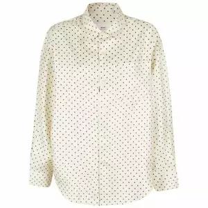 [명품] 박시 핏 도트 실크 셔츠 USH125 SE0002 716