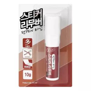 브이텍 스티커 제거제 리무버 마카펜 VT-022 10g/강력본드/지우는/아스팔트/클리너/불법주차/차량타르/강력