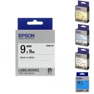 ( EPSON) 라벨테이프 9mm ( SS9K 흰색 검정)/사무/다양/정품/프린트/테잎/용지/라벨지/카트리지/라벨기