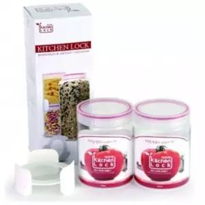 키친락 KITCHEN LOCK 보관용기 2P SET K0002/냉동밥보관용기/전자레인지용기/스텐반찬통/스텐김치통