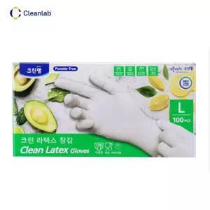 크린 라텍스 100개입 크린랩 L 장갑