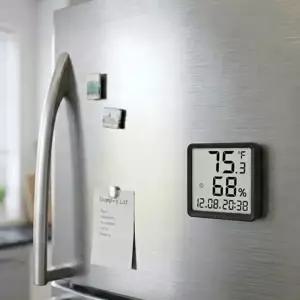 디지털 온습도계 LCD 온도계 습도계 벽걸이 탁상겸용 자석 부착 온도측정 시계형