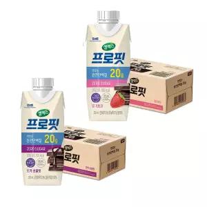 [T쇼페] 셀렉스 프로핏 모카 초콜릿 250ml, 18입, 1개 + 프로핏 드링크 딸기초코 250ml, 18입, 1개