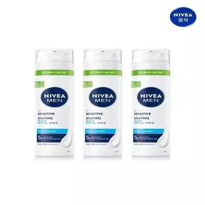 [니베아]니베아 맨 센서티브 쉐이빙 젤 200ml 3개