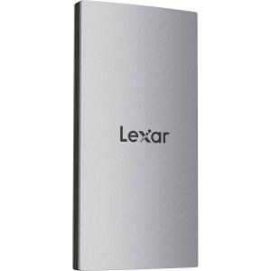 LEXAR 2TB ES3 외장 SSD 최대 1050MB 읽기 스토리지 확장 호환 가능 USB 스마트폰 15 16 PC MAC 태블릿 세련되고 견고한 디자인 실버 LES3XX002T RNSAU