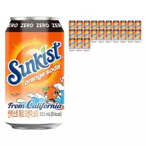 썬키스트 제로 오렌지 소다 355ml 24개
