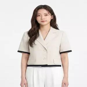 [에꼴드파리/드라로얄] 배색포인트 반팔 자켓RB34WJAM07Z