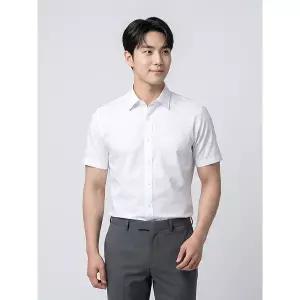 [파크랜드]화이트 T C 반팔 드레스 셔츠 A2DS2310087A_P423778803