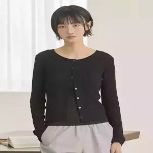topten 여성 리넨블렌드 립 가디건MSG2EC2301