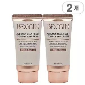 비오진 알부민 톤업 선크림 50ml SPF50+ 2개 EX
