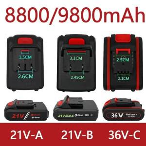 전동 톱 공구 정원 전기 드릴 충전식 배터리 호환용용 21V-36V 8800/9800mAh 리튬 이온