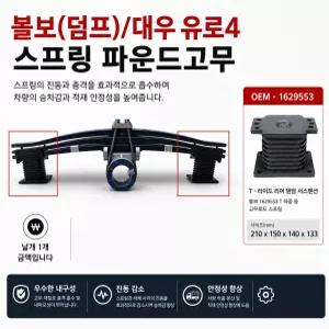 대성부품 볼보트럭 스프링 파운드고무 유로4 스프링패드 볼보 노브스 프리마 화물차 대형트럭 카고 덤프 특장차 14톤 25톤 서스펜션 고무 완충패드 리프스프링 고무 스프링받침 고무 충격흡수 트럭부품 상용차 보수