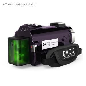 NP-FV5 Plus 배터리 팩 3.7V 2000mAh Andoer 524KM 4K WiFi 1080P 디지털 비디오 카메라용 충전식 DV용