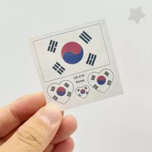국가대표 응원 페이스 바디 페인팅 임시 문신 스티커 축구 야구 올림픽 월드컵