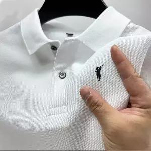 마 셔츠 남방 오버핏 여름 스타일 고급 명품 패션 반팔 프린트 폴로 남성 라펠 티셔츠 의류