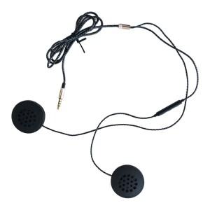 [호환품]바이크 오토바이 유선 헤드셋 3.5mm 스테레오 헬멧 헤드폰 스피커 휴대폰 핸드폰용 우수한 방음 1