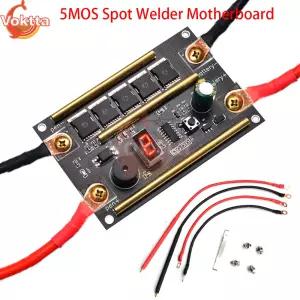 휴대용 12V 18650 배터리 5MOS 스폿 용접기 마더 보드 DIY 배터리 스폿 용접기 세트 9 기어 전원 조정