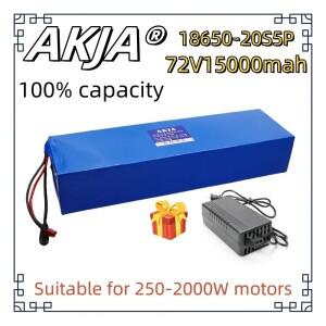 전체 용량 전원 18650 리튬 배터리 팩, 공기 빠른 운송, 72V, 15AH, 20S5P, 250-2000W 적합,