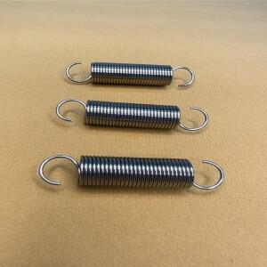 1PCS 와이어 직경 0.5mm 304 스테인레스 스틸 후크 인장 스프링 S 자형 풀백 나선형 150-300mm