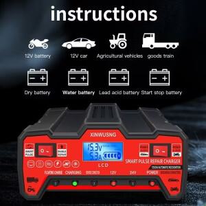 12V/24V 고출력 스타트-스톱 충전기 자동차 배터리 및 저장  지능형 범용