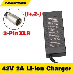 리튬 이온 배터리 팩 충전기 XLR 커넥터, GoGo /E300 미니 더트 MX650 10S, 42V 2A, 36V