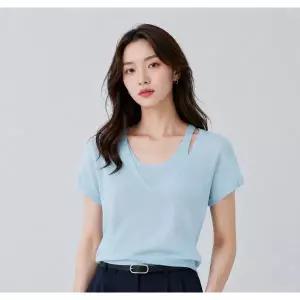 [롯데백화점]제이제이지고트 썸머 홀터 레이어드 니트 GS7N1PO701