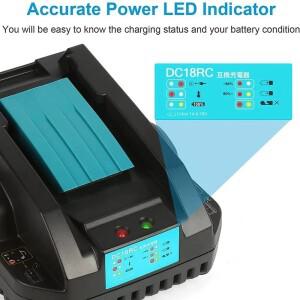 마키타 14.4V-18V 리튬 이온 배터리 DC18RC 호환 3A/4A MT 단일 충전