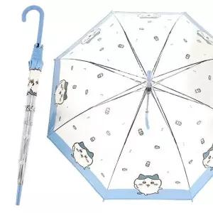 먼작귀 투명 장우산 60cm 가르마 1P 초등 성인 우산