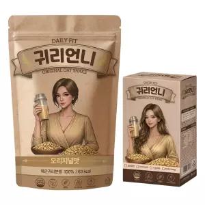 귀리언니 파우치 오리지널맛 7개입 1박스 귀리쉐이크 식단조절 다이어트