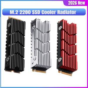 M.2 2280 방열판 속이 빈  스테이트 하드 디스크 쿨러 NVME NGFF 알루미늄 열전도 실리콘 패드 포함 PS5 호