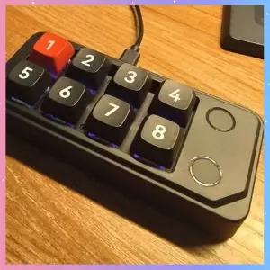 K815 유선 매크로 식 키보드 8키 12가지 조명 효과 풀 키 핫스왑 매크로 프로그래밍 게임 오피스 키보드
