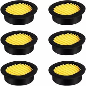 6PCS 공기 압축기 교체 필터 요소 1/2인치 1/4인치 3/8인치 흡입지 사운드 머플러 액세서리 발전기 송풍기