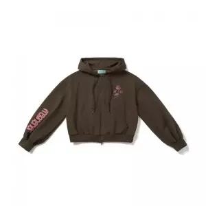 ROYAL OAK CHERRY HOODED ZIP-UP (BROWN) 2308115
