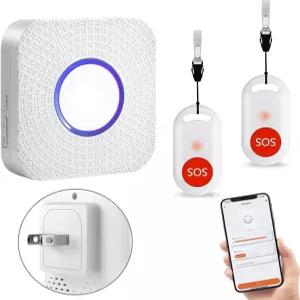 가정/노인/환자/장애인을 위한 WiFi 간병인 호출기 무선 통화 버튼 간호사 알림 시스템 전화 앱 사용 시
