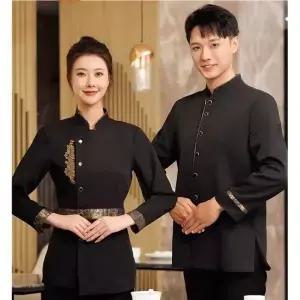 가을/겨울 긴팔 호텔 레스토랑 프론트 데스크 리셉션리스트 호스트 유니폼