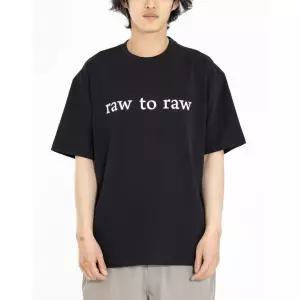 RAW TO MRT019B 로고 박시 티 (블랙) 2308432