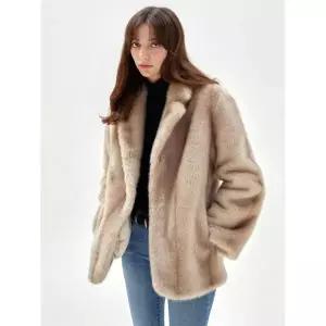 HAVELESS JENNIE FAUX FUR MUSTANG JACKET BEIGE 2317445