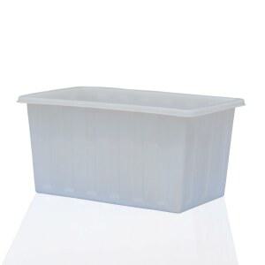 사각 리빙박스 플라스틱 다라 국산 그레이 바구니 사각다라이 서랍 160L 흰색 반투명