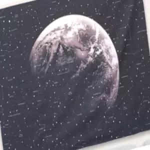 세모소 행성그림현수막 아이방꾸미개배너 벽걸이포스터천 직사각가림막 1개 200X150CM