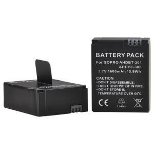 1600mAh AHDBT-301 302 배터리 + GoPro Hero3+Go Pro hero 3 hero 3 블랙 에디션 화이트 실버 에디션 HD 카