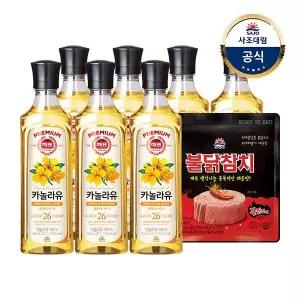 [사조대림] 카놀라유 500ml x 7개 + 불닭참치 100g x 1개