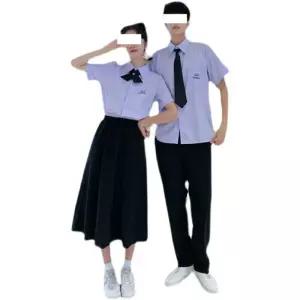 여성 세라복 태국교복 유니폼 하이틴 스커트 코스프레 셔츠 일본 여름 졸업사진옷