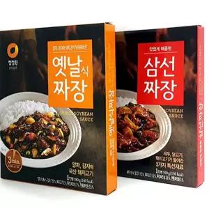 학교 즉석식품 청정원 간편요리 반조리식품 간편식품 옛날식 짜장 삼선짜장 즉석요리 간편조리식품 수앤서2
