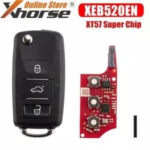 폭스바겐 B5 타입 슈퍼 리모컨용 Xhorse XEB520EN XT57B 칩 2세대 범용 키