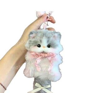 고양이 모루 인형 나만의 캣츠 회색 키트 오드아이 작은 토끼 화이트 동물친구들